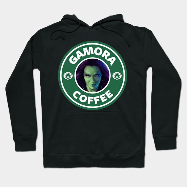 Guardians Of The Galaxy Gamora Coffee Starbucks Hoodie by Rebus28